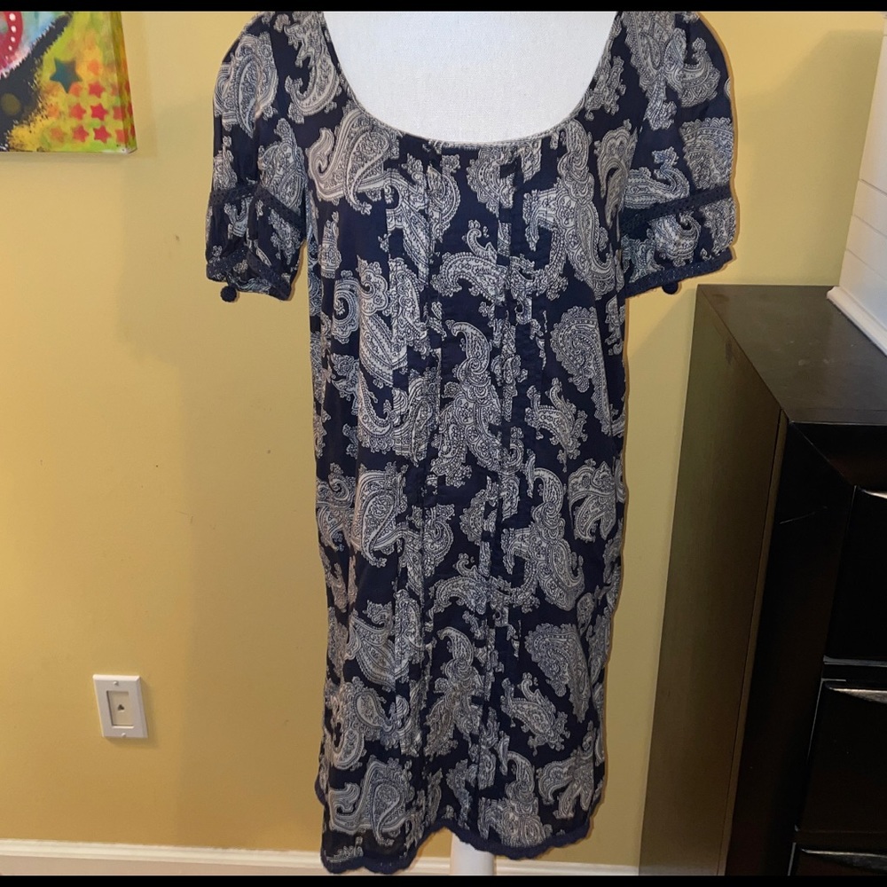 Juicy Couture Navy Paisley Dress